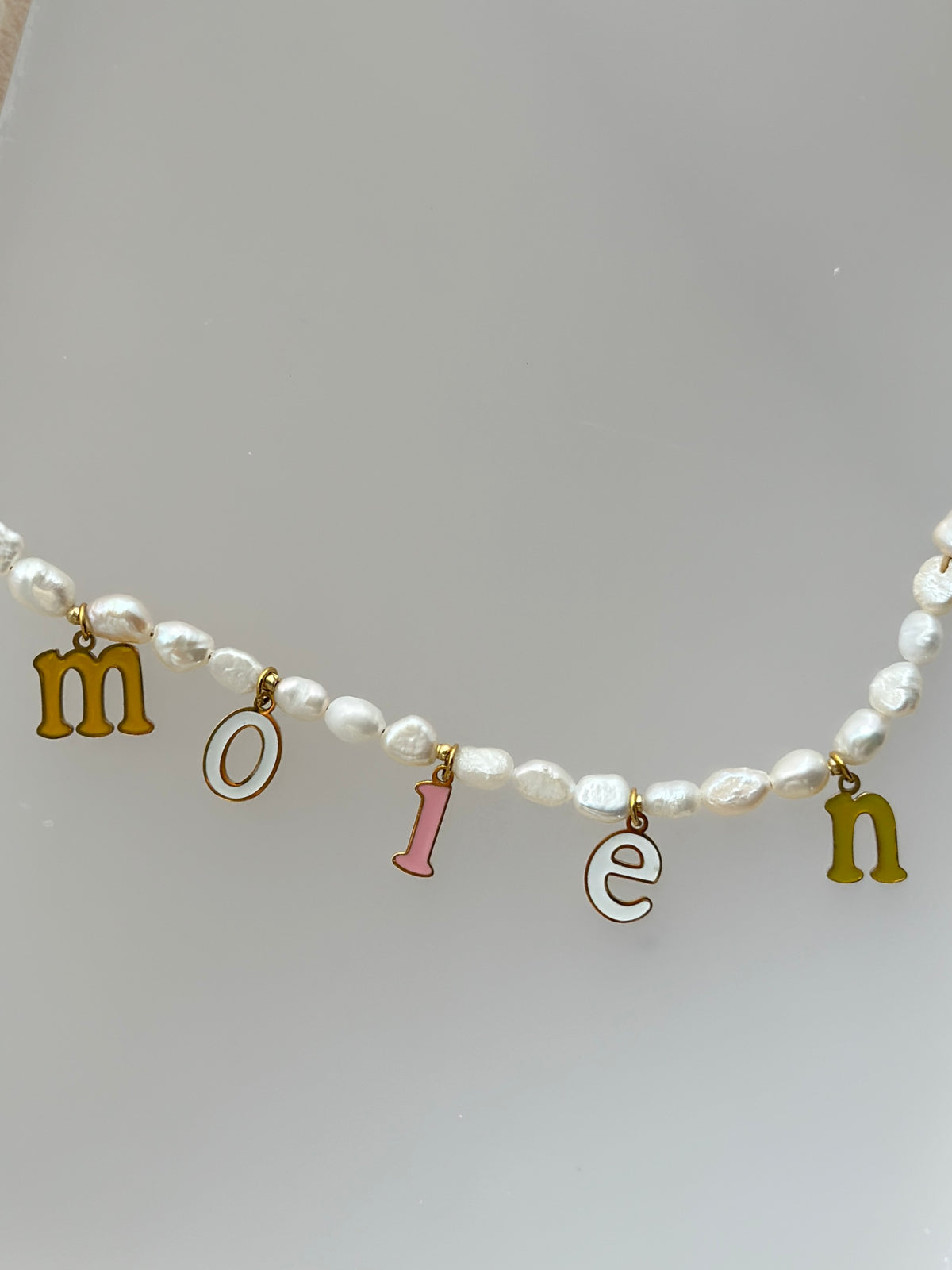 Colorful Letter Necklace [Custom Gifts]