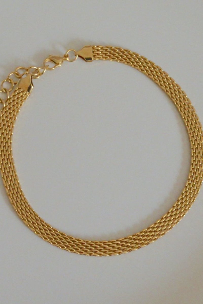 18K Gold Chunky Choker Chain, Bold Flat Chain Choker 18K Gold Plated, Big Chunky Necklace, Thick Snake Chain, Waterproof, Tarnish-resistant, 	minimalism necklace,	Chunky Wide Chain, Thick Link Choker, Flat Chain Choker, Thick Snake Chain