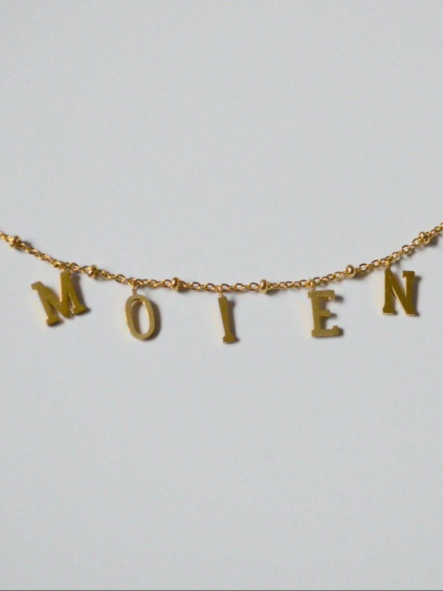 Gold Letter Necklace [Custom Gifts]