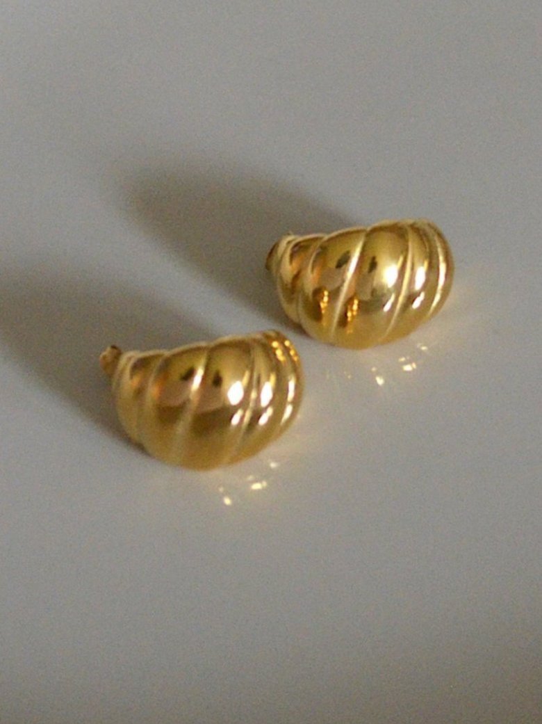 Chunky Croissant Earrings